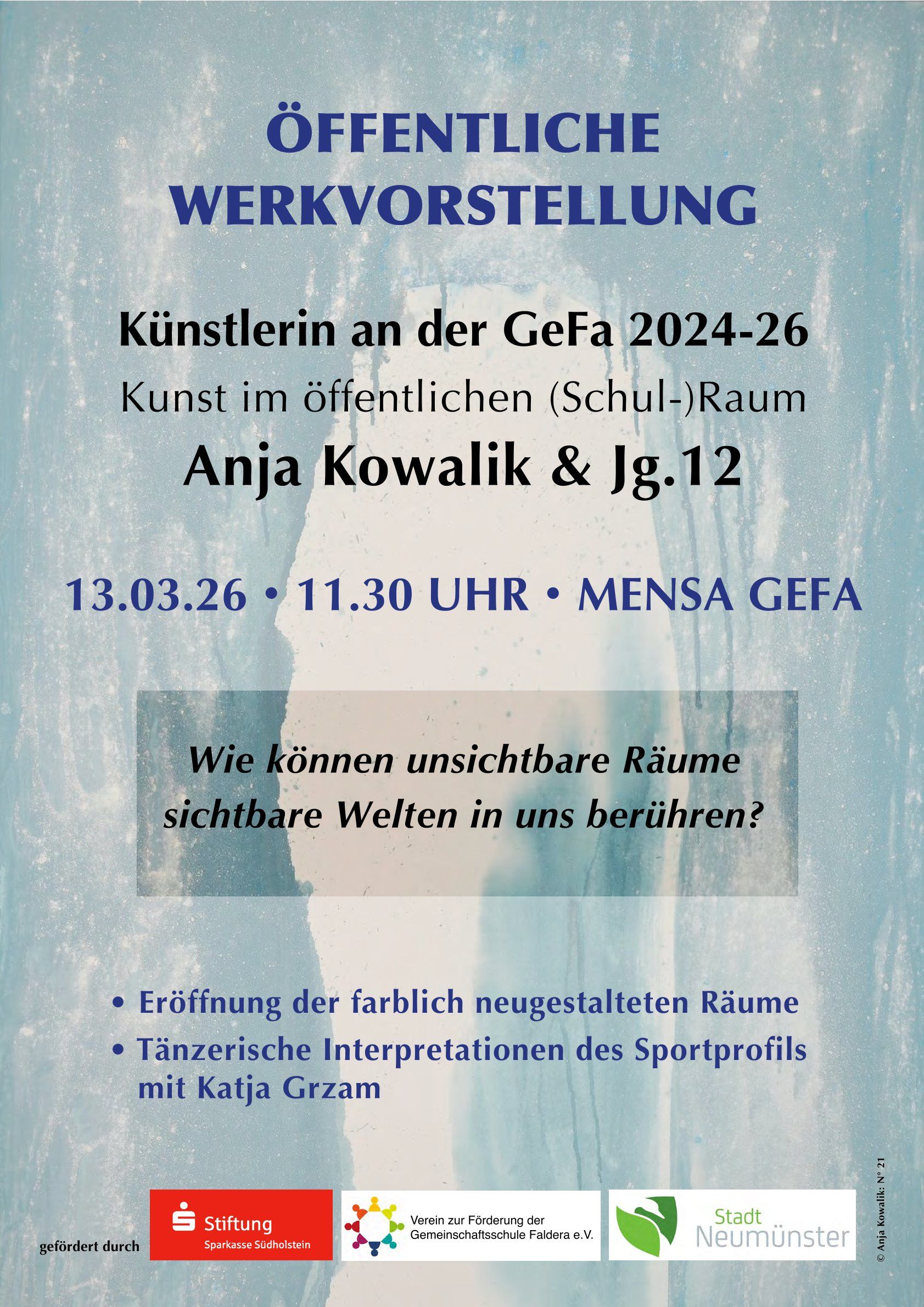 Plakat Künstler an der GeFa4