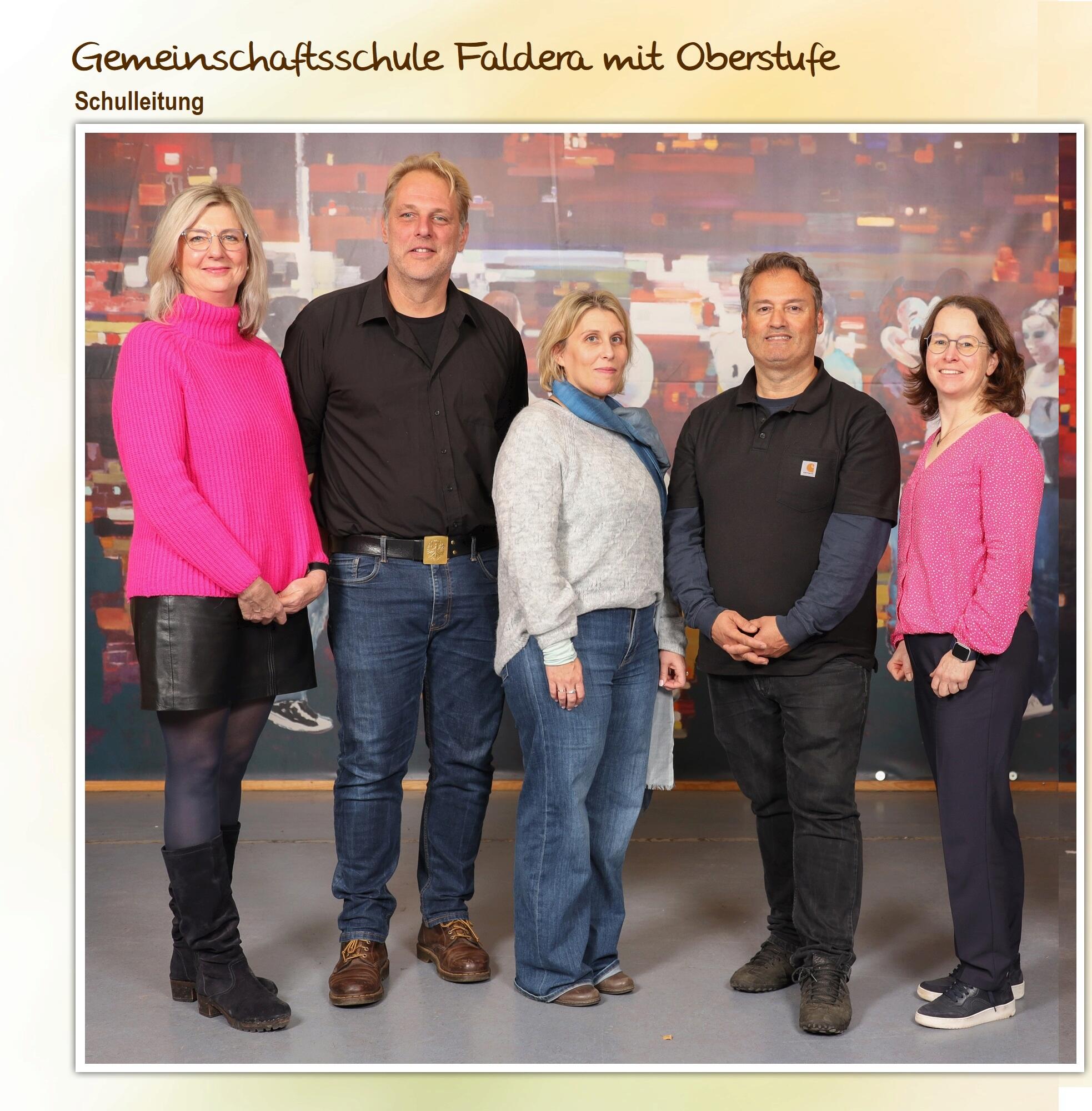 Die neue Schulleitung der GeFa